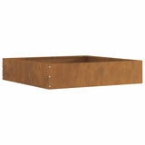 Lawn Edging 6 pcs Rusty 60 x 60 x 13 cm Weathering Steel 874743