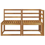 Outdoor Middle and Corner Sofa 2 Piece Natural 900468