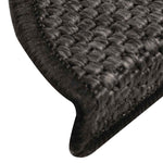 ZNTS Stair Mats Self-adhesive Sisal-Look 30 pcs 56x17x3 cm Anthracite 3365861