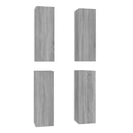 ZNTS TV Cabinets 4 pcs Grey Sonoma 30.5x30x90 cm Engineered Wood 3120330