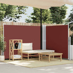 Retractable Side Awning Brown 140x1000 cm 48487