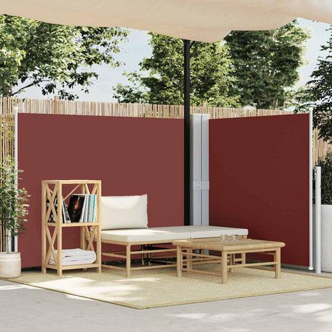 Retractable Side Awning Brown 140x1000 cm 48487