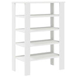 ZNTS Shoe Rack White 61x32x87.5 cm Engineered Wood 859851