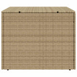 Garden Storage Box Mix Beige 291L Poly Rattan 365339