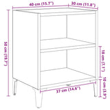 Bedside Cabinet 2 pcs Artisan Oak 40 x 30 x 50 cm 875101