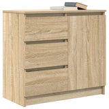 Sideboard with Drawer Sonoma Oak 71x35x65 cm Engineered Wood 861573