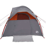 Camping Tent 5-Person Grey and Orange Waterproof 4009589