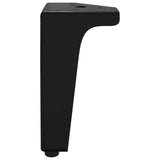 Furniture Feet 12 pcs Black 54.1 x 54.1 x 100 mm Iron 864779