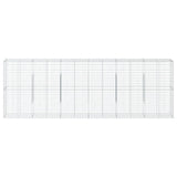 Gabion Basket with Cover 600x50x200 cm Galvanised Iron 3295171