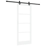 Sliding Door Manual ORKDAL White 86 x 211 cm Wood and metal 3332202