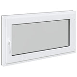Basement Window RISOR 120 x 60 cm PVC and Glass Anthracite 42047343