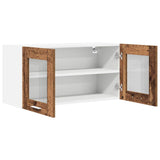 Hanging Cabinet with Storage Old Wood and White 80 x 31 x 40 cm 884238