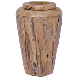 285211 Decoration Vase 40x60 cm Solid Teak Wood