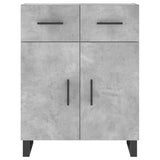 Sideboard Concrete Grey 69.5x34x90 cm Engineered Wood 828008