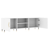 TV Cabinet White 150x30x50 cm Engineered Wood 829076