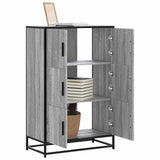 Highboard Grey Sonoma 68x35x106.5 cm Engineered Wood and Metal 849072