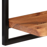Wall Shelves 2 pcs 40x24x35 cm Solid Wood Acacia and Steel 338460