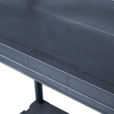 Storage Shelf Rack Black 100 kg 60x30x138 cm Plastic 45673