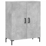 Highboard Concrete Grey 69.5x34x180 cm Engineered Wood 3198213