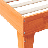 Bookcase Bed without Mattress Wax Brown 100x200cm Solid Wood Pine 3324546