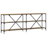 Console Table Artisian Oak 200 x 30 x 75 cm Engineered Wood 863446