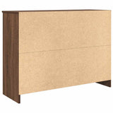 Sideboard with Drawer Brown Oak 101x35x76 cm Engineered Wood 861568