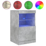 Sideboard with LED Lights Concrete Grey 41x37x67 cm 836682