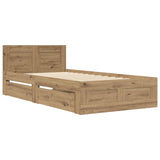 Bed Frame with Headboard Artisian Oak 80 x 200 cm 3429684