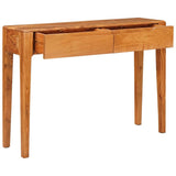 Console Table Brown 110 x 30 x 80 cm Solid Acacia Wood 42003313