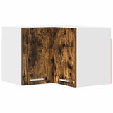 Hanging Cabinet Smoked Oak and White 57 x 57 x 40 cm 884190
