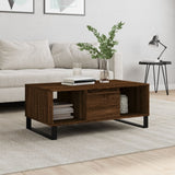 Coffee Table Brown Oak 90x50x36.5 cm Engineered Wood 830603