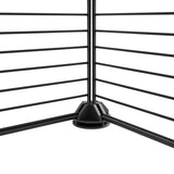 44-Panel Pet Cage with Door Black 35x35 cm Steel 3114046
