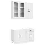 Kitchen Unit PORTO 4 pcs High Gloss White Engineered Wood 3438349