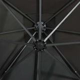 Cantilever Garden Parasol Anthracite Polyester fabric, aluminium pole 312322
