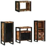 Bathroom Furniture Set 4 pcs Multicolour Solid Reclaimed Wood 3305669