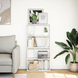 Bookcase White 60x20x120.5 cm Engineered Wood 858147