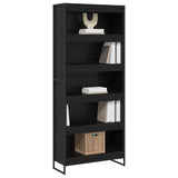 Book Cabinet 2 pcs Black Oak 80 x 30 x 189.5 cm Engineered Wood 3403010