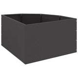 Corner Planter Black 60 x 60 x 35 cm Steel 883640