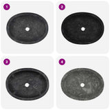 Sink Black 53x40x15 cm Marble 149172