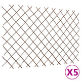 Willow Trellis Fences 5 pcs 180x120 cm 147760