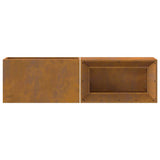 Fire Pit Brown 160 x 45 x 35 cm Steel 859003