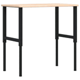 Workbench 100x60x cm Solid Wood Oak Rectangular 3309678