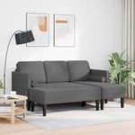 Sofa Set 2 pcs Dark grey 173 x 131 x 67 cm Fabric 3329253