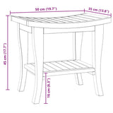 Bathroom Side Table 50x35x45 cm Solid Wood Teak 340748