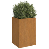 ZNTS Planter 42x38x75 cm Corten Steel 821554