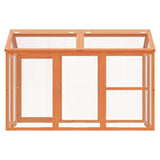Run Box Brown 141x94x104 cm Solid Wood Pine 172302