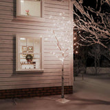 LED White Birch Tree Warm White 128 LEDs 220 cm 345145