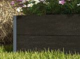 34 x 69.5cm Garden Planter Box, with Back Trellis, Black T3398P323953