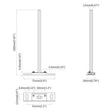 Floating Shelf Brackets 12pcs Invisible 12x200 mm Carbon Steel 4012404