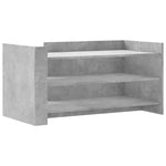 ZNTS Coffee Table Concrete Grey 100x50x50 cm Engineered Wood 848349